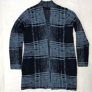 H by Halston Blue Duster Sweater